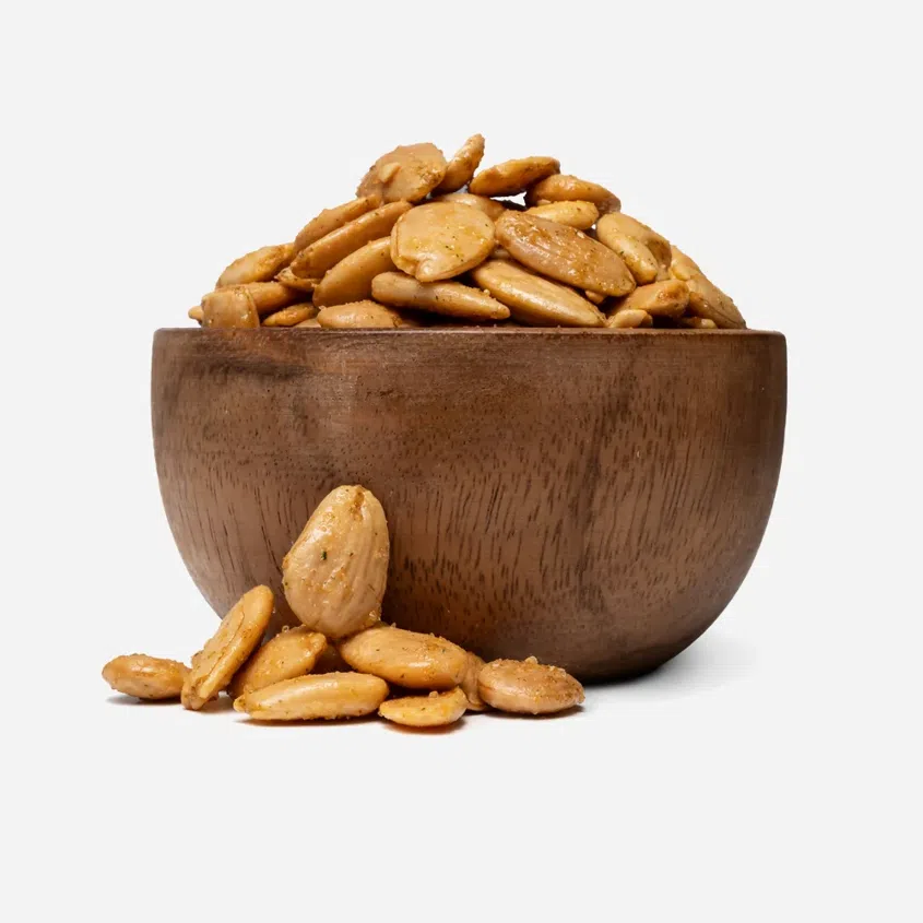 Mandle pražené cibuľou, cesnakom a paradajkou