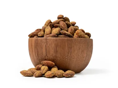 Mandle pražené solené s príchuťou horčice