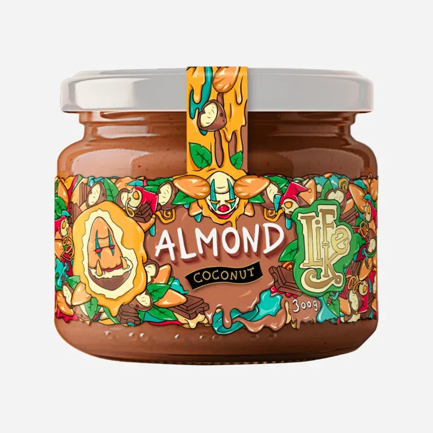 Mandle s kokosom a čokoládou