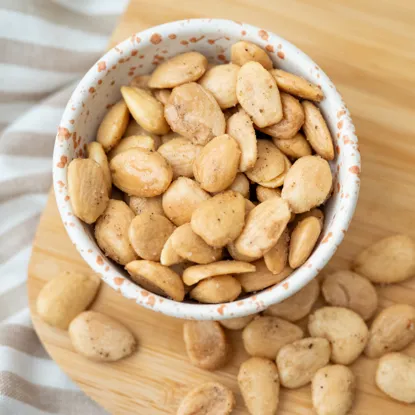 Mandle smažené s príchuťou hľuzovky