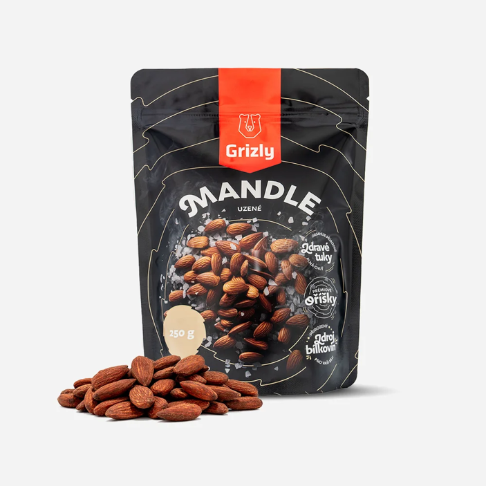 Mandle údené