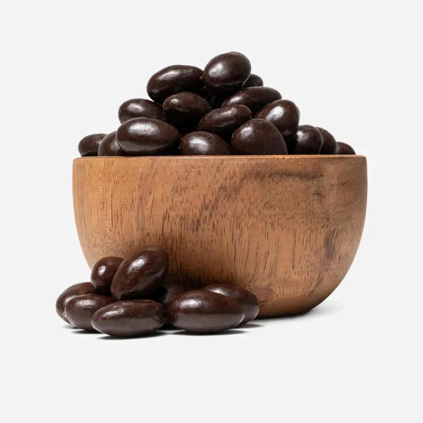 Mandle v horkej čokoláde s morskou soľou