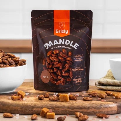 Mandle v slanom karameli