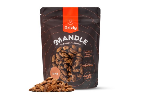 Mandle v slanom karameli