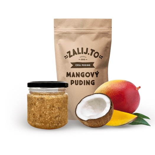 Mangový puding