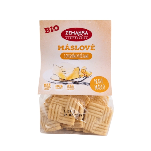 Maslové sušienky s ovsenými vločkami BIO