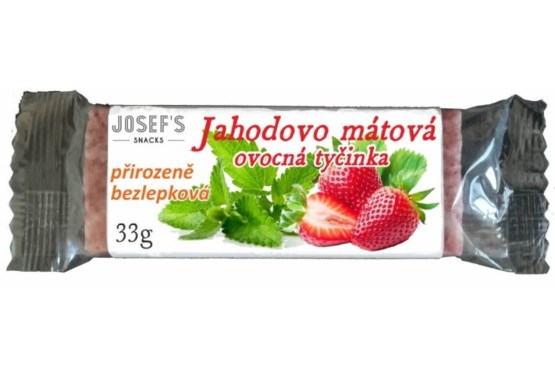 Mäta s jahodami bezlepková tyčinka