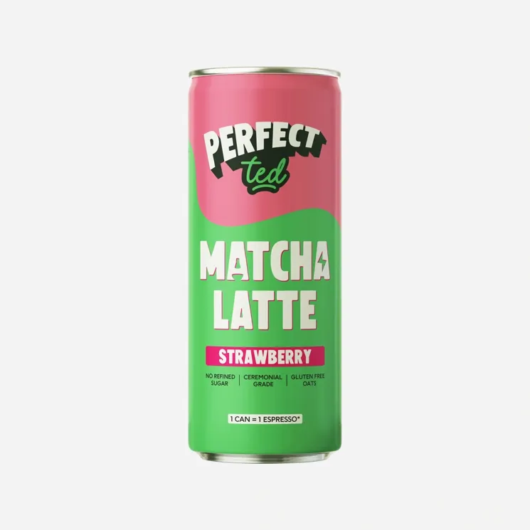 Matcha latte jahoda