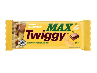 Max s kešu polomáčaná v čokoláde