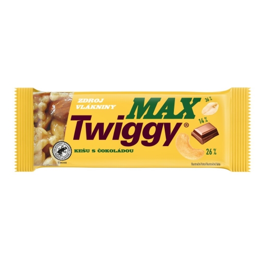 Max s kešu polomáčaná v čokoláde