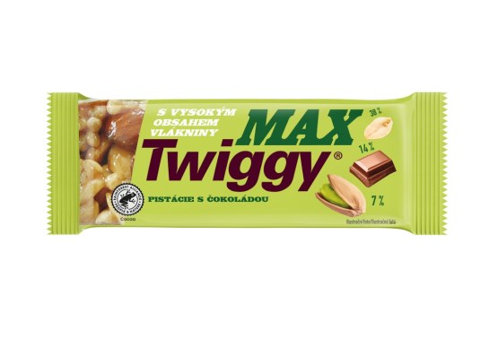 Max s pistáciami polomáčaná v čokoláde