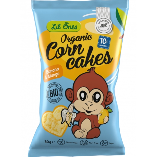 McLloyds Lil Ones kukuričný snack banán a mango BIO