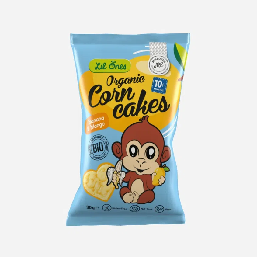 McLloyds Lil Ones kukuričný snack banán a mango BIO