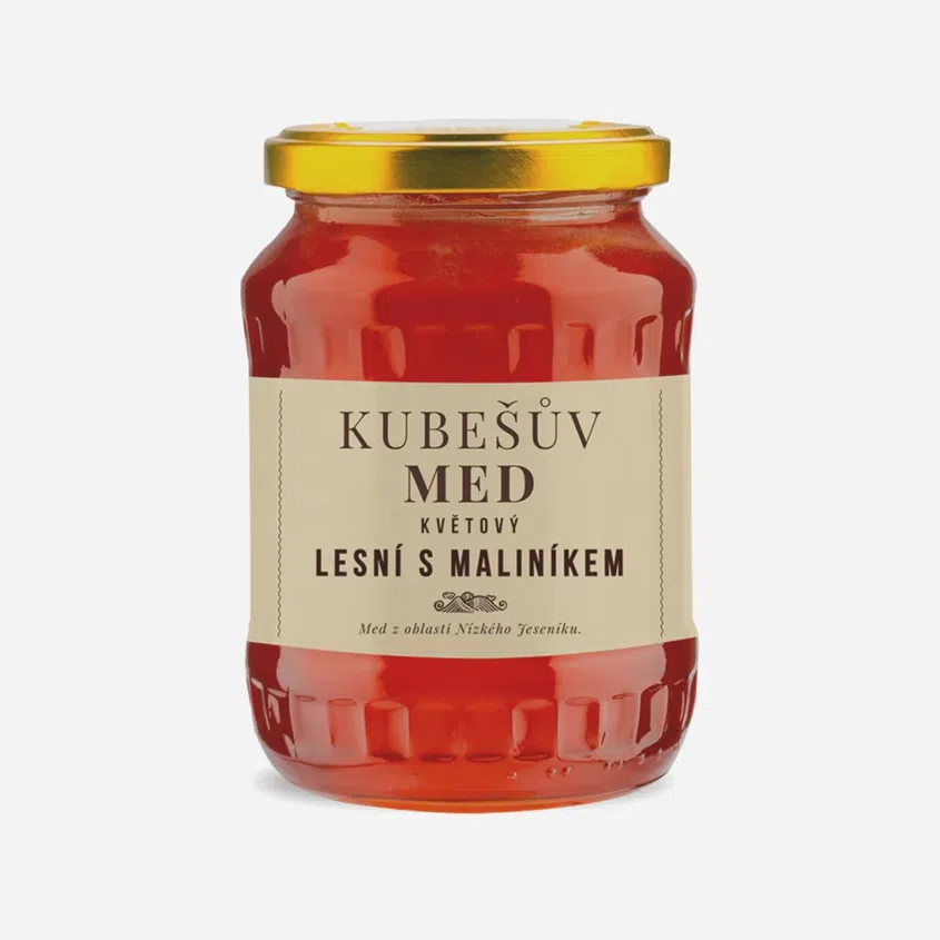 Med kvetový lesný s maliník