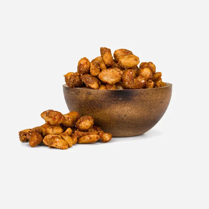 Medové arašidy a kešu s čili