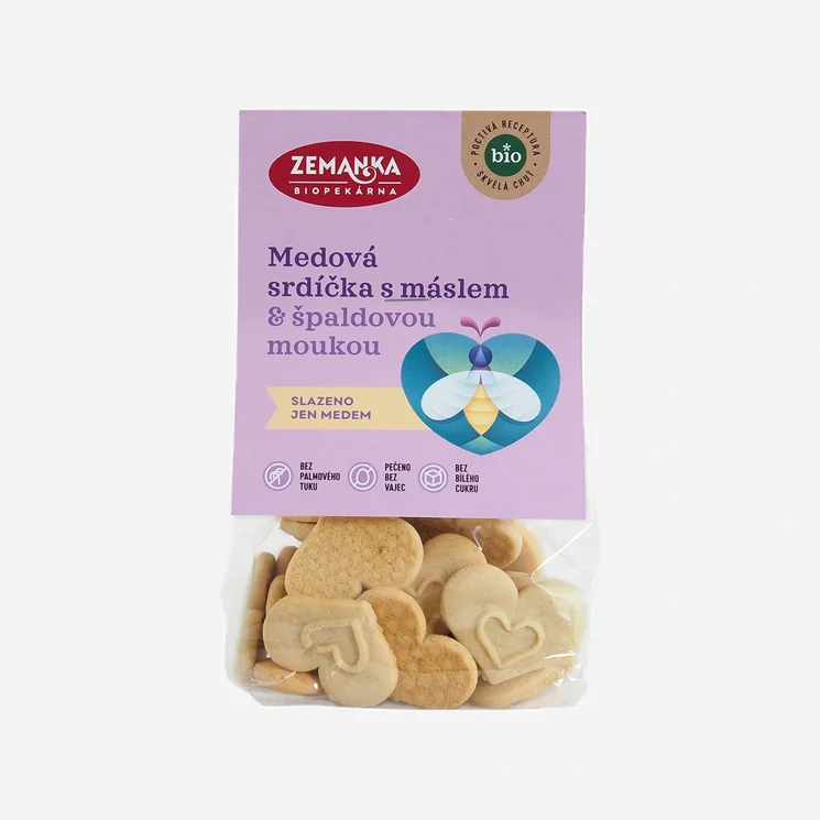 Medové srdiečka s maslom BIO