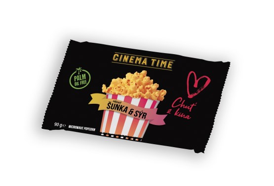 Mikrovlnný popcorn Premium šunka a syr
