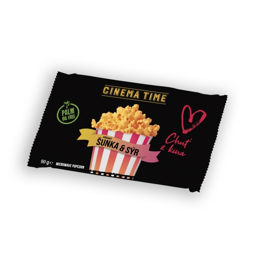 Mikrovlnný popcorn Premium šunka a syr