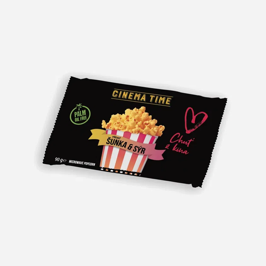 Mikrovlnný popcorn Premium šunka a syr