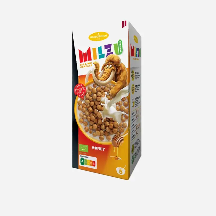 Milzu Cereálne guličky s medom BIO