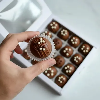 Mini chrumkavé čokoládové guľôčky