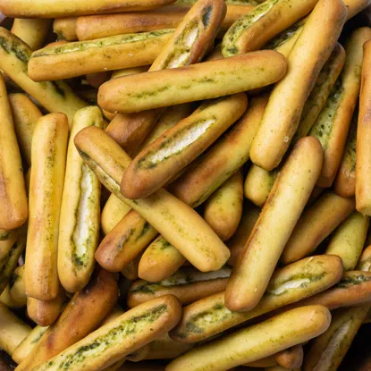 Mini Grissini bazalka cesnak