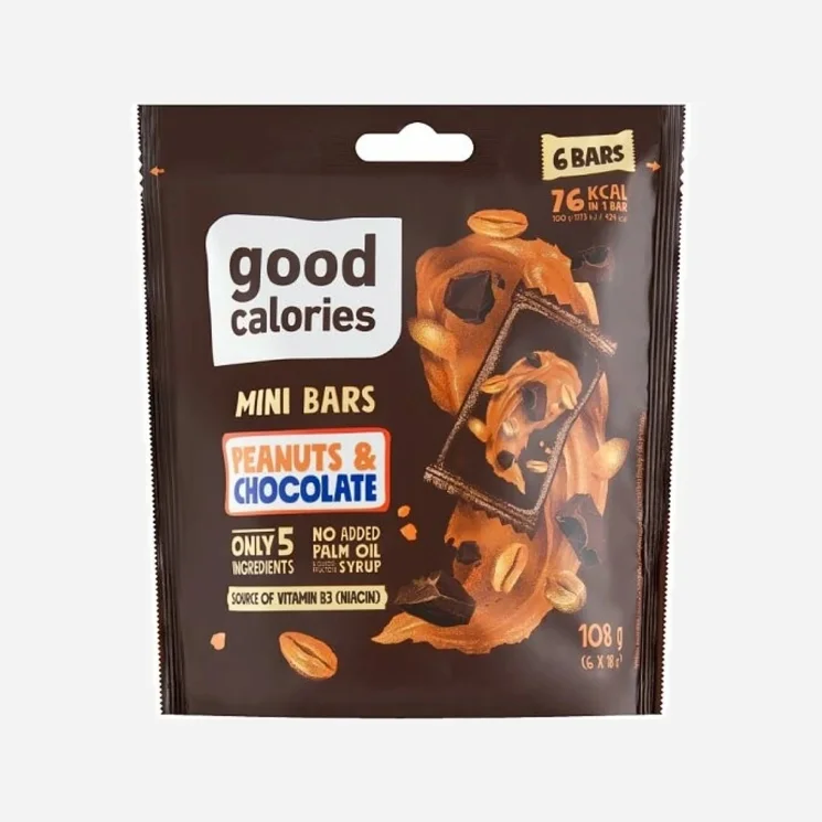 Mini kocky arašidy a čokoláda