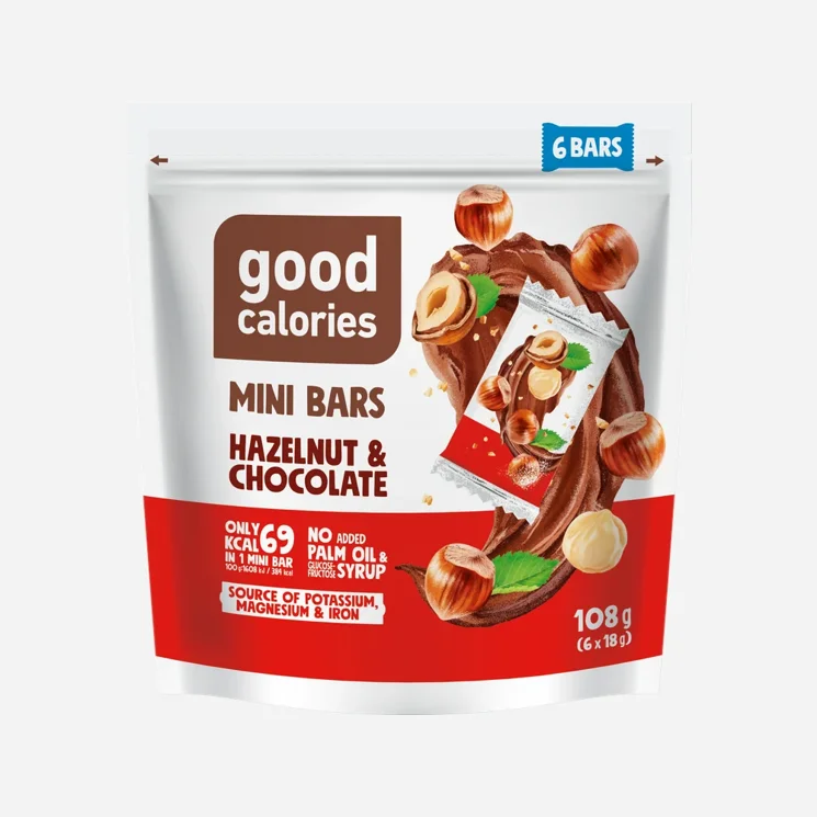 Mini kocky lieskové orechy & čokoláda