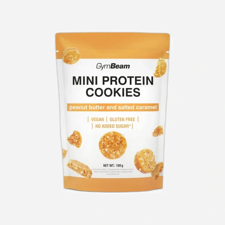 Mini Protein Cookies – arašidové maslo a slaný karamel