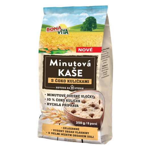 Minútová kaša s čoko guličkami