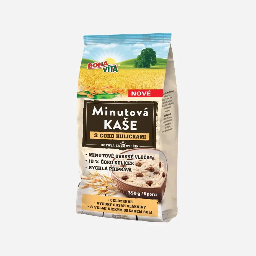 Minútová kaša s čoko guličkami