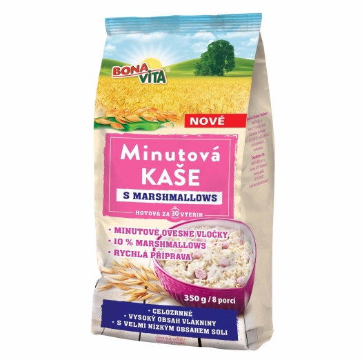 Minútová kaša s marshmallows