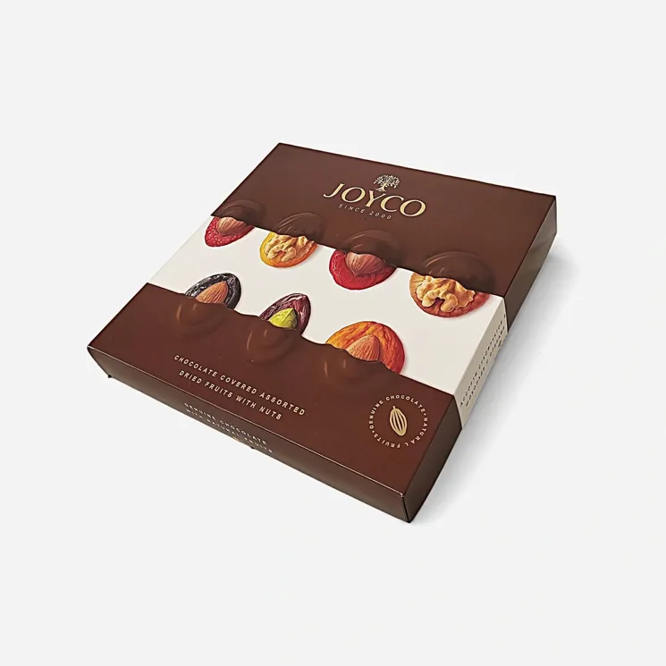 Mix sušeného ovocia v čokoláde s orechmi