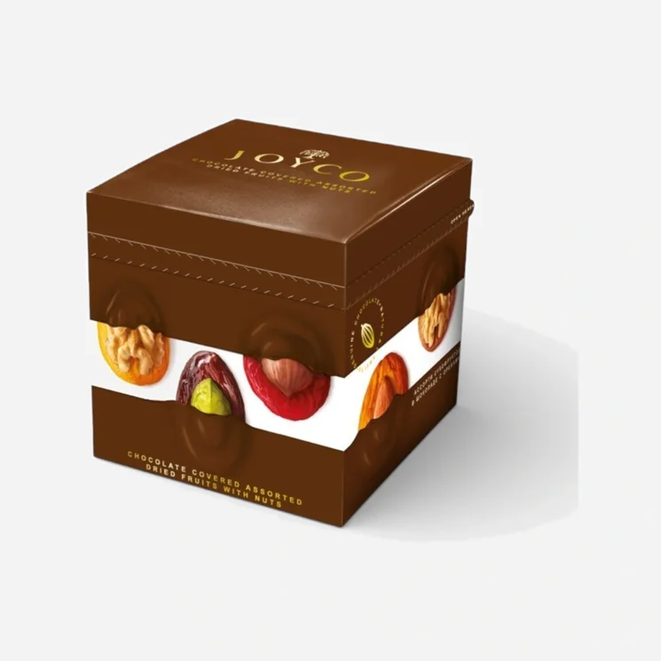 Mix sušeného ovocia v čokoláde s orechmi