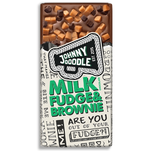 Mliečna čokoláda fondán a brownies