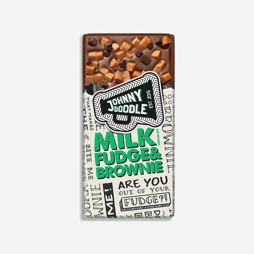 Mliečna čokoláda fondán a brownies