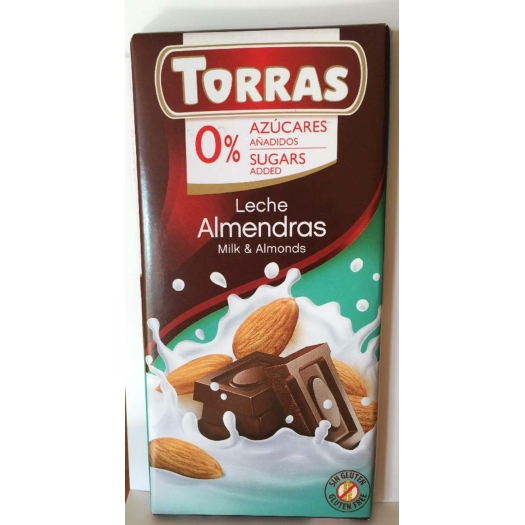 mliečna čokoláda s mandľami