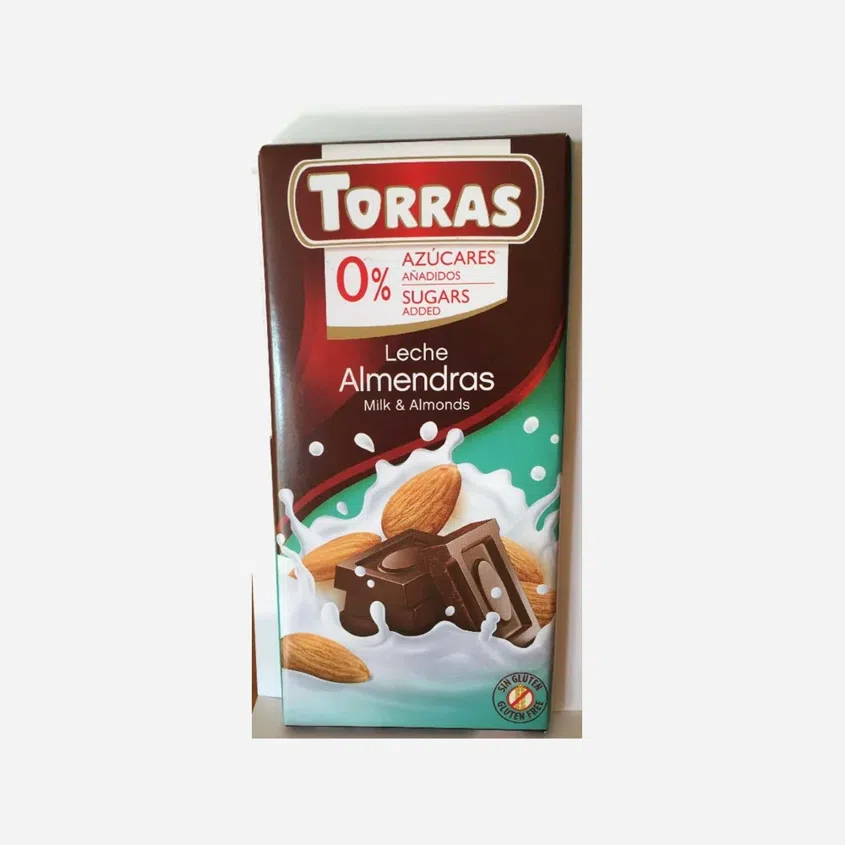 mliečna čokoláda s mandľami