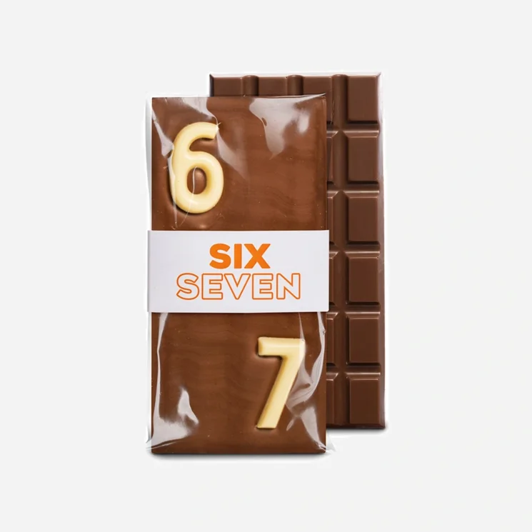 Mliečna čokoláda six seven