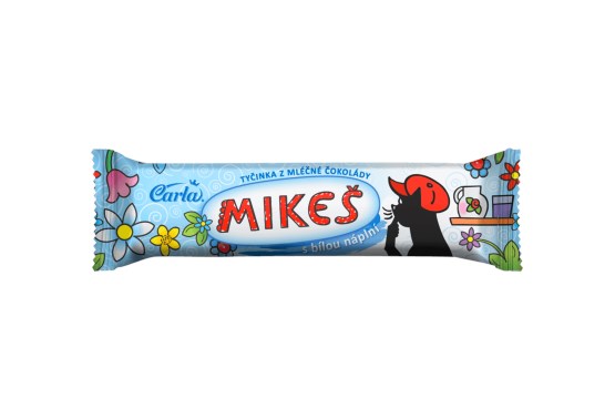 Mliečna tyčinka s bielou náplňou Mikeš