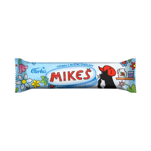 Mliečna tyčinka s bielou náplňou Mikeš