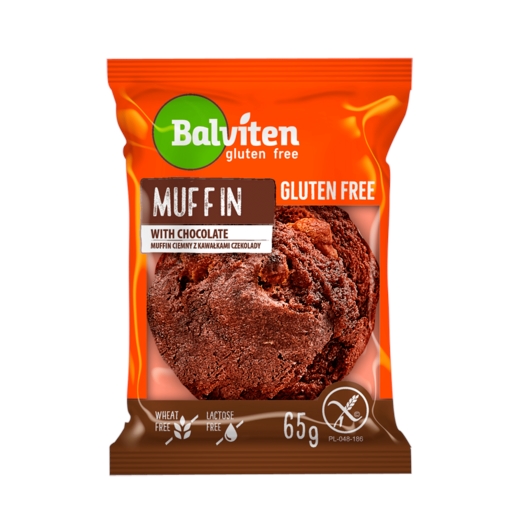 Muffin čokoládový s kúskami čokolády bez lepku