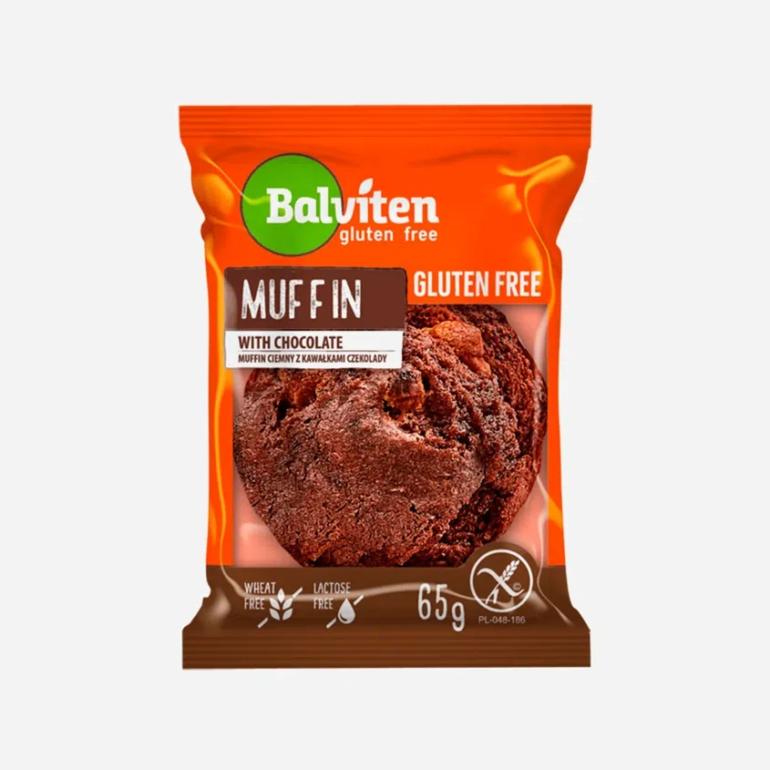 Muffin čokoládový s kúskami čokolády bez lepku