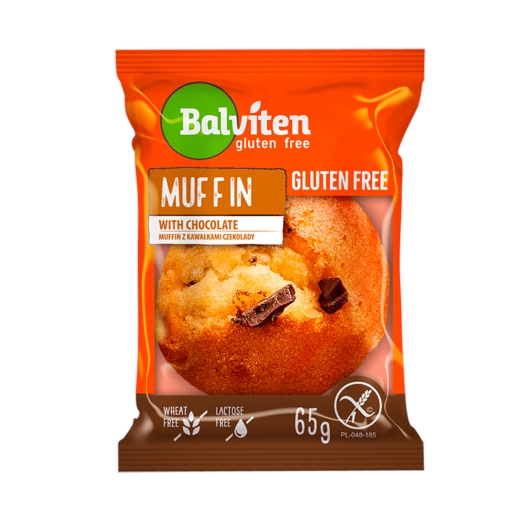 Muffin svetlý s kúskami čokolády bez lepku