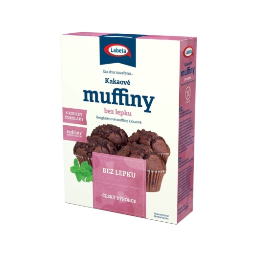 Muffiny kakaové bez lepku