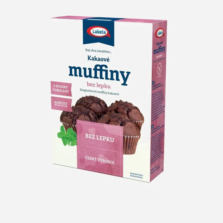 Muffiny kakaové bez lepku
