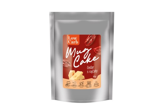 Mug cake čedar s paradajkami Low carb