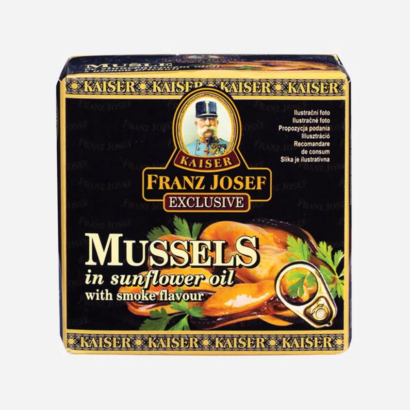 Mušle v slnečnicovom oleji s údenou príchuťou