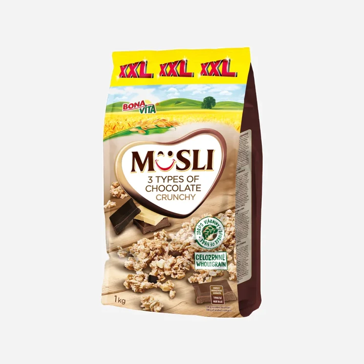 Müsli 3 druhy čokolády