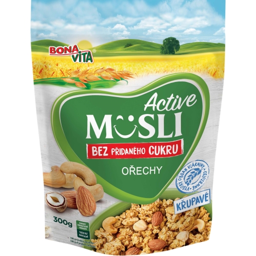 Müsli bez pridaného cukru orechy